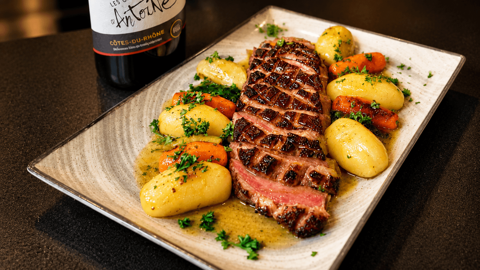 Magret de canard servi au restaurant Chez Juju & Fifi à Chelles